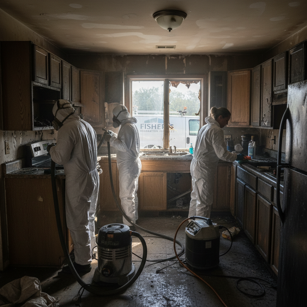 Smoke Damage Restoration work by Fishers Smoke Restoration in Fishers